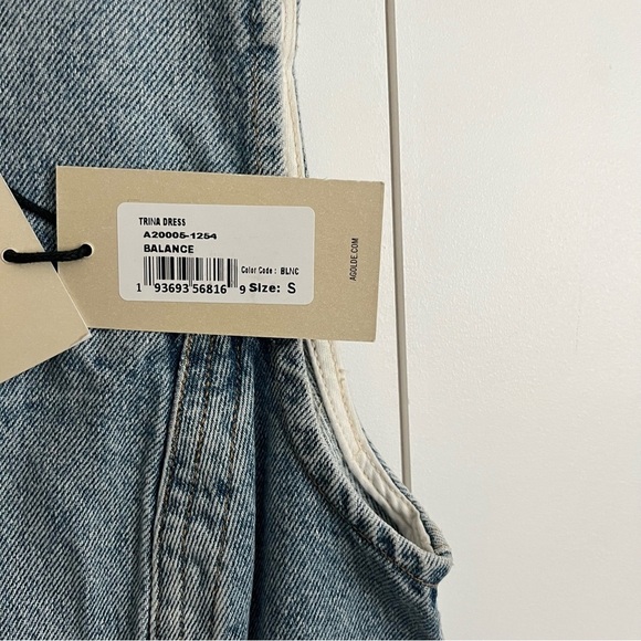 Agolde Trina Denim Dress in Balance - Picture 7 of 9